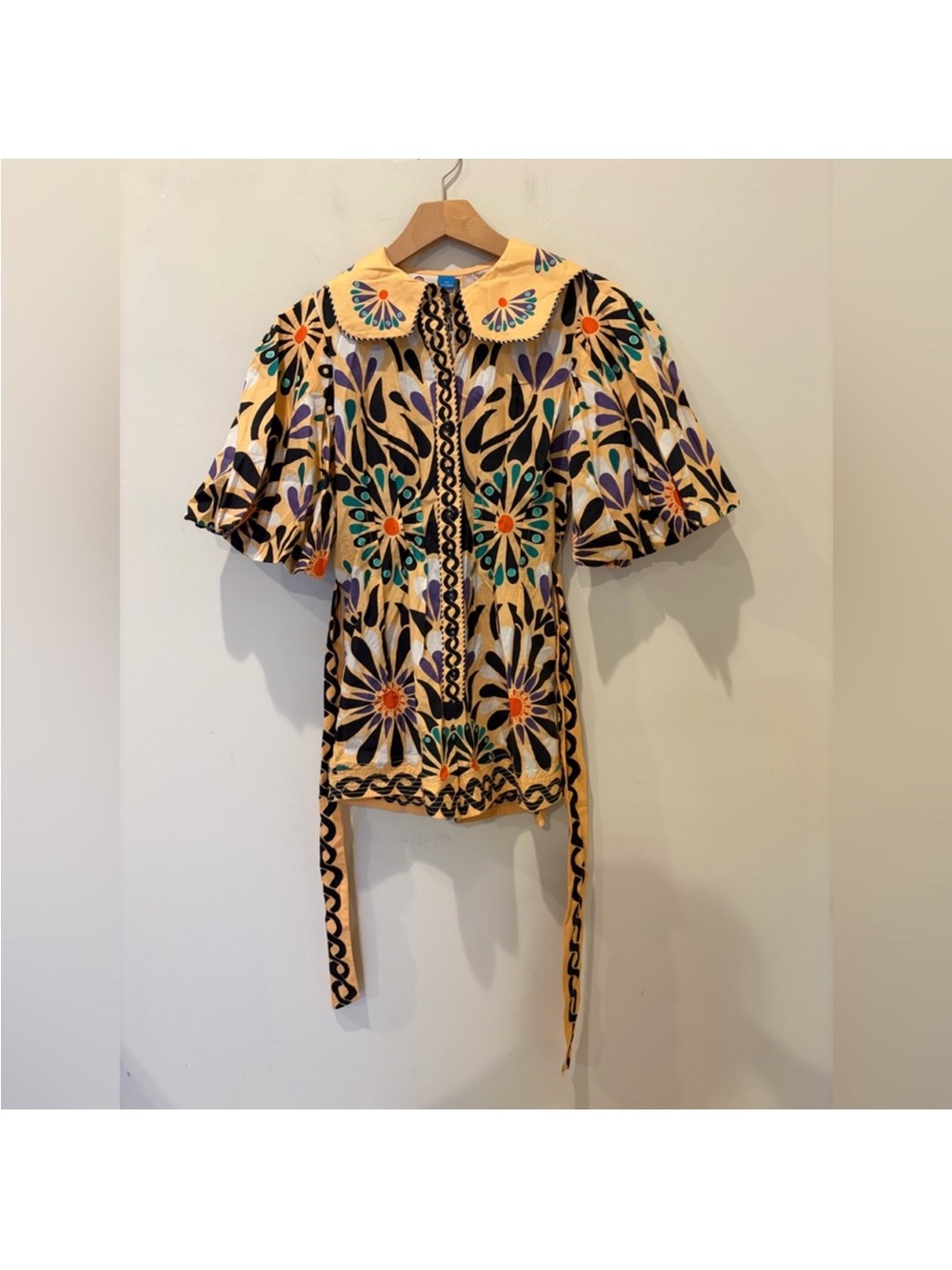 Farm Rio x Anthropologie Puff-Sleeve Printed Romper - Picture 6 of 6